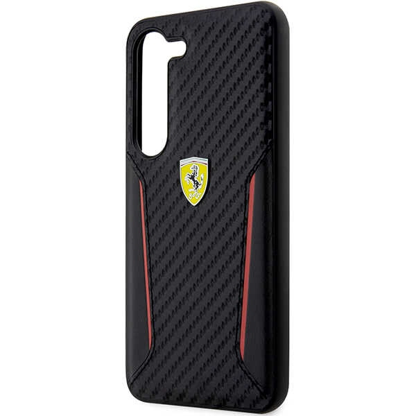Case Ferrari FEHCS23MNPYK S23 Plus S916 black/black hardcase Carbon Contrast Edges
