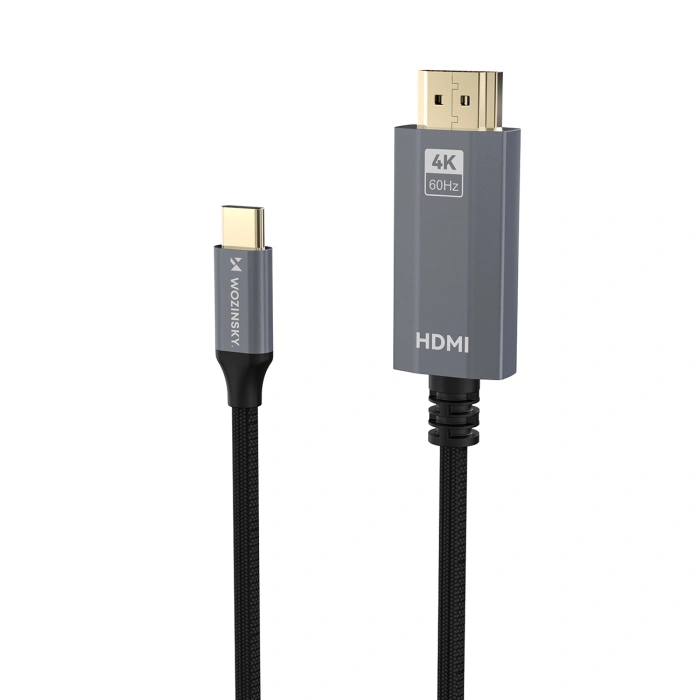 Kabel Wozinsky WCCH-01 USB-C - HDMI 4K 60Hz 1,8m - czarny