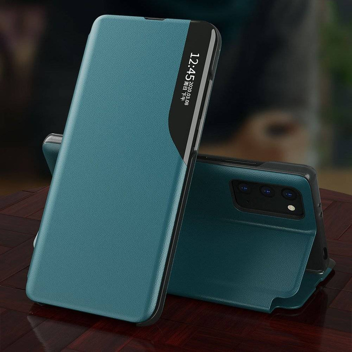 Eco Leather View Case elegantní pouzdro pouzdro s flipovým krytem a funkcí stojánku Xiaomi Poco M3 / Xiaomi Redmi 9T černé