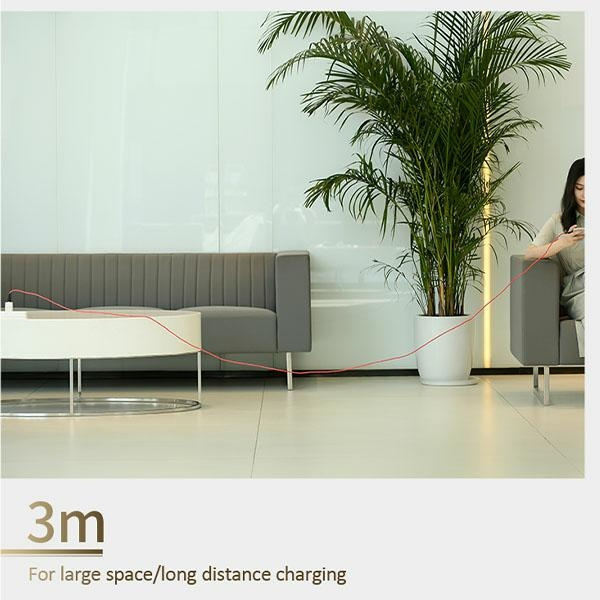 USAMS Kabel opletení U41 MicroUSB/USB Fast Charge 3m červená/červená SJ399USB02 (US-SJ399)