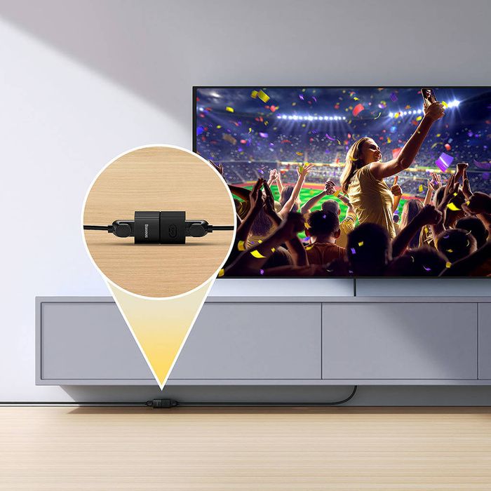 Acoplador de red Conector de cable Ethernet RJ-45 Baseus AirJoy Series 10 uds - negro