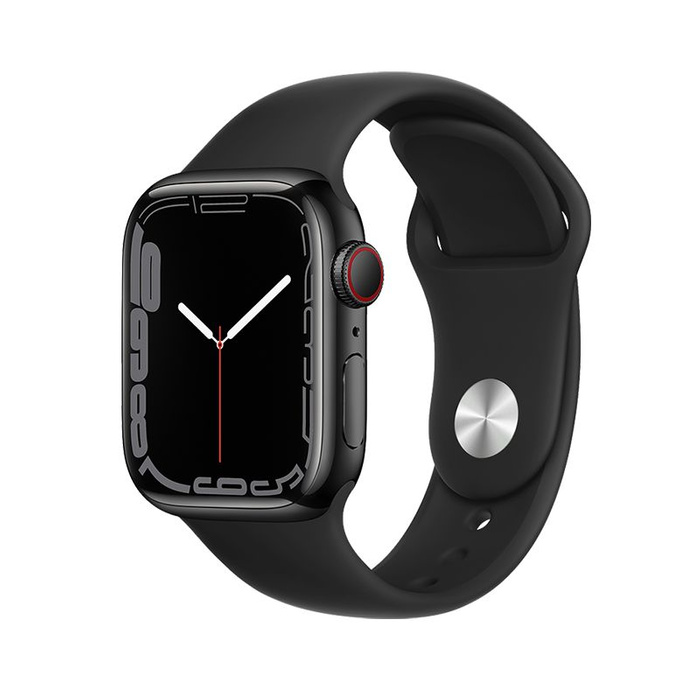 Pasek do Apple Watch Forcell F-Design FA01 dziurki silikon 42 / 44 / 45 / 49 mm czarny