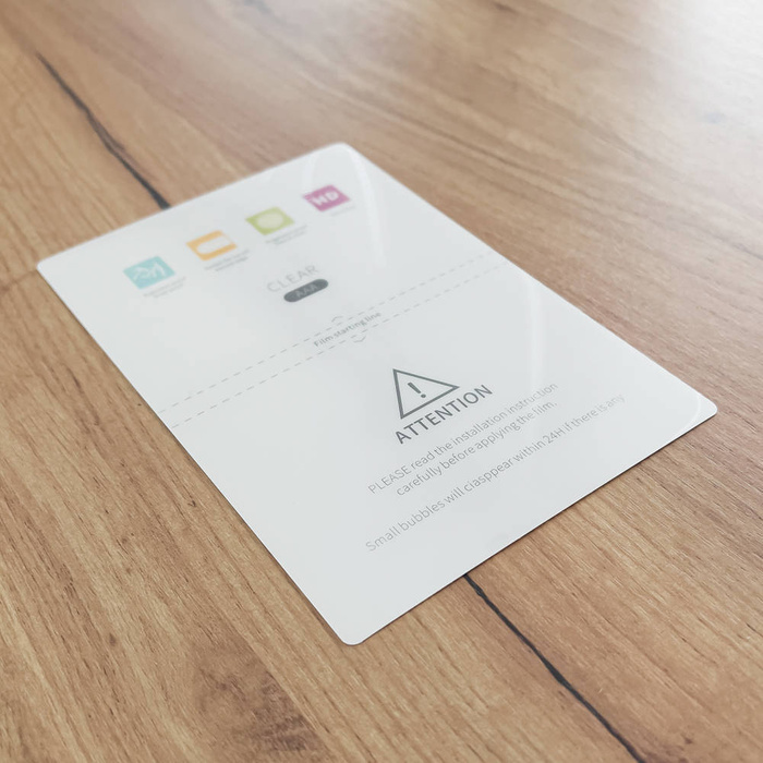 50 pièces. Film protection Hydrogel auto-cicatrisant pour découpe au traceur (18cm x 12cm)