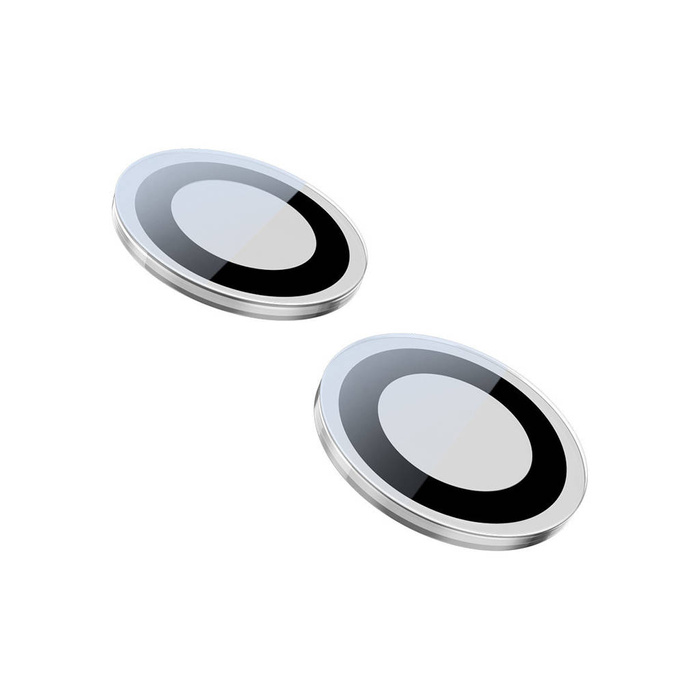 Baseus Panzerglas für iPhone 14 / iPhone 14 Plus Kameralinsen transparent + Reinigungsset