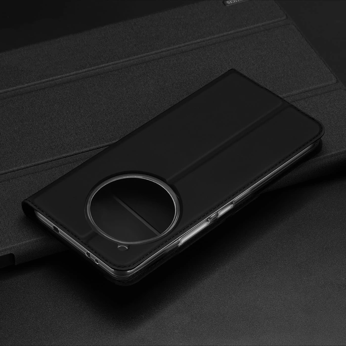 Etui Dux Ducis Skin Pro na OnePlus 12 z klapką i miejscem na kartę - czarne