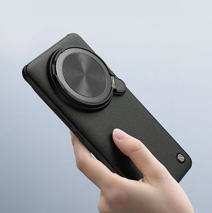 Etui Nillkin CamShield Prop Leather Magnetic Case na Xiaomi 14 Ultra - czarne