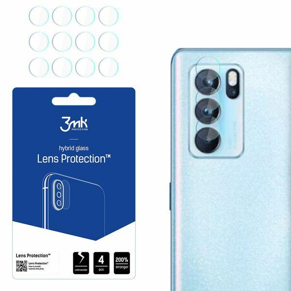 3mk Ochrana objektivu Oppo Reno 6 Pro 5G PEPM00 Ochrana objektivu fotoaparátu 4ks