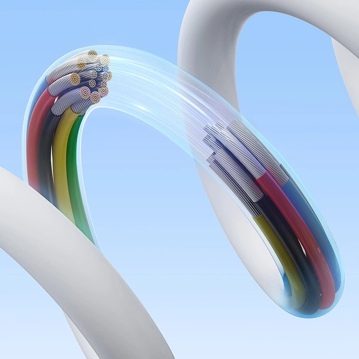 Baseus CB000068 USB-C - USB-C kabel 240W PD 8K 60Hz 1m - bílý