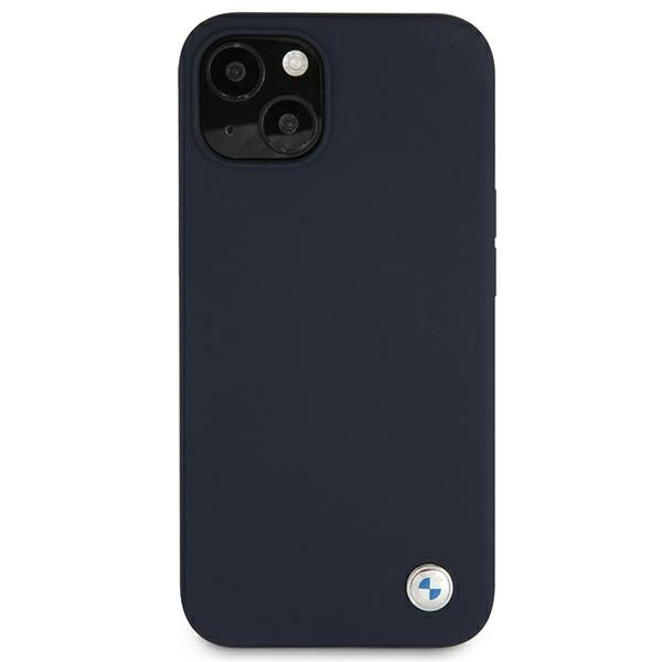 Cover BMW Apple iPhone 13 Mini Silicone Signature Blu Navy Hardcase