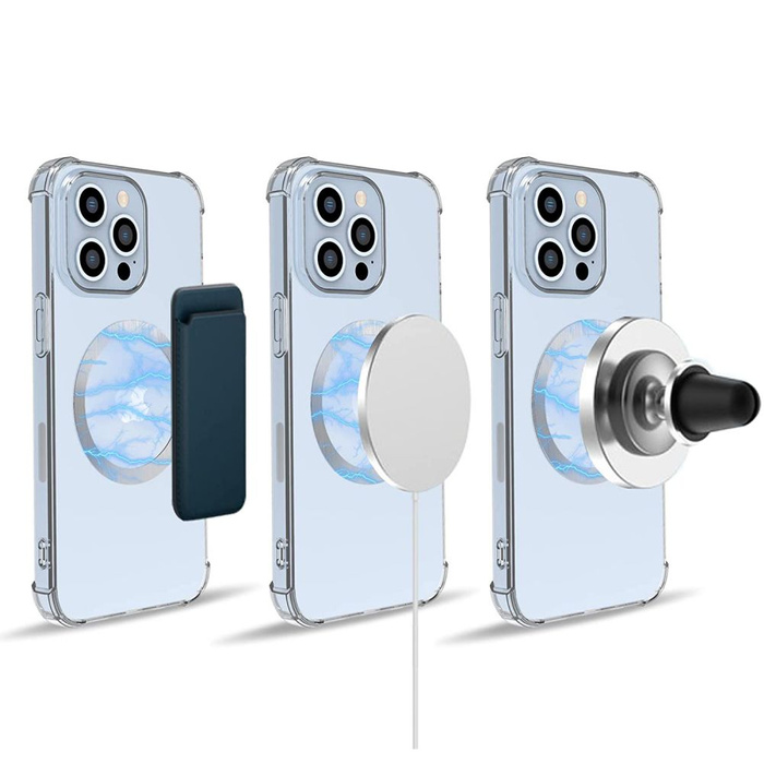 TECH-PROTECT MagMAT MagSafe UNIVERSAL MagNETIC RING SCHWARZ & SILBER