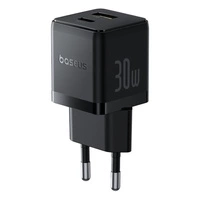 Baseus Palm 30W USB-C USB-A Wandladegerät - Schwarz