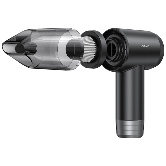 USAMS Odkurzacz samochodowy 6w1 XJ series czarny/black ZB291XCQ01 (US-ZB291)