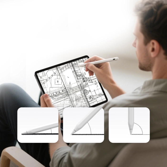 Wozinsky WRA-08 Stylus für iPad USB-C Schnellladung - Weiß
