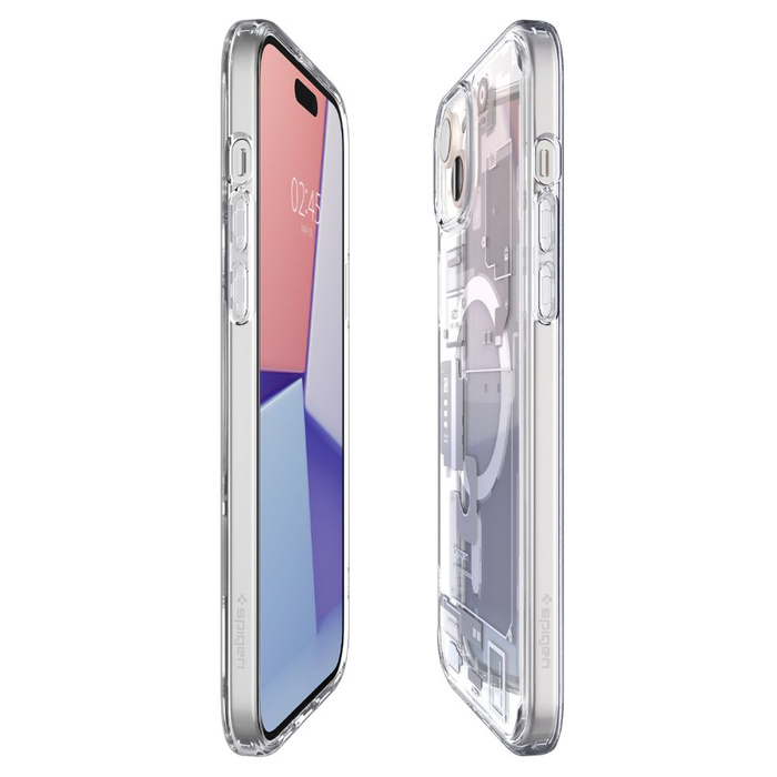 Funda Spigen Ultra Hybrid Mag MagSafe iPhone 15 Cero Uno Blanco Case