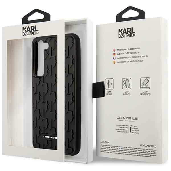 Obal Karl Lagerfeld Monogram 3d Pattern - Obal Samsung Galaxy S23 (černý) Case