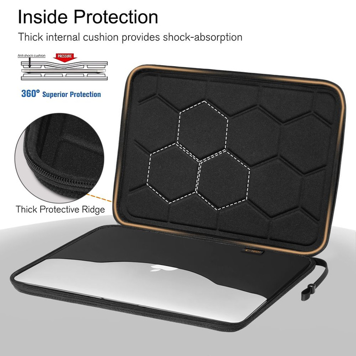 TECH-PROTECT HARDPOUCH LAPTOP 15-16 BLACK/BLACK