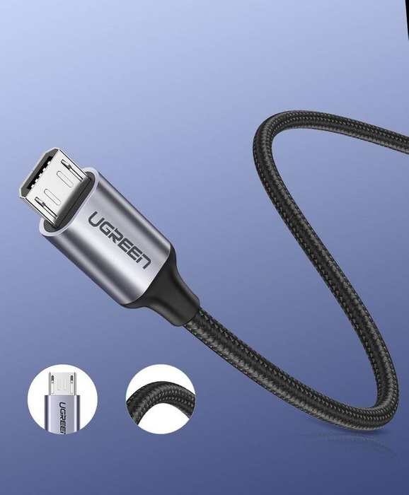 Cavo Ugreen USB - cavo micro USB 1m grigio (60146)