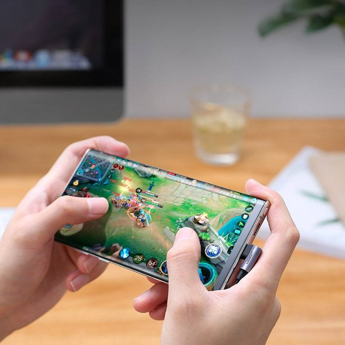 Ugreen pravoúhlý kabel s boční zástrčkou USB Typ C - USB Typ C Napájení Rychlé nabíjení FCP 3 A 1 m šedý (70529 US323)