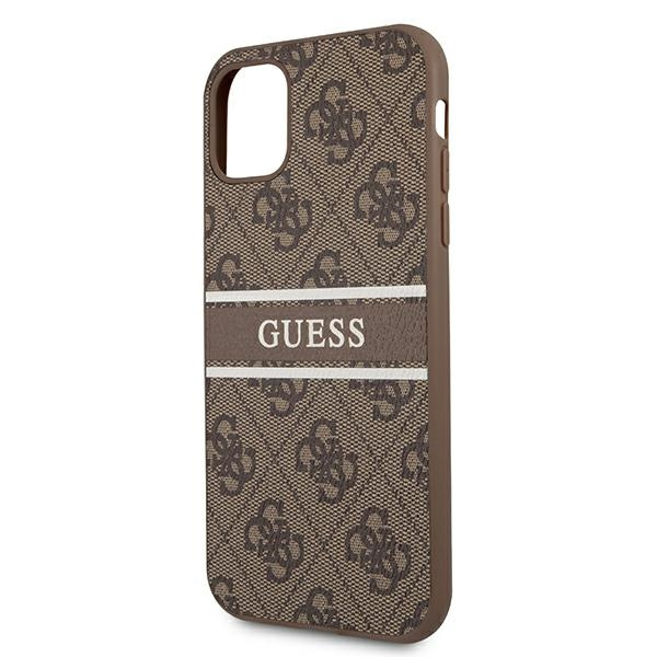 Cover GUESS Apple iPhone 11 4G Stripe Brown Hardcase