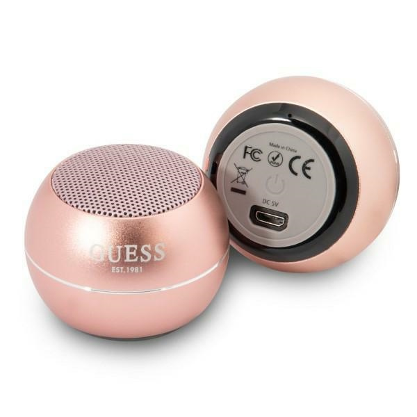 Guess speaker Bluetooth GUWSALGEP Speaker mini pink/pink