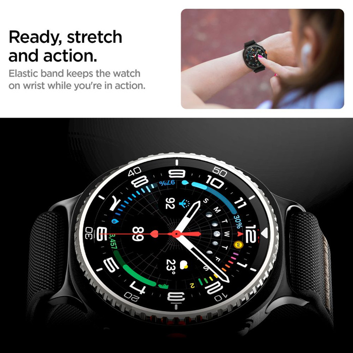 Spigen LITE FIT SAMSUNG Galaxy Watch 8 / CLASSIC (40 / 44 / 46 MM) SCHWARZ