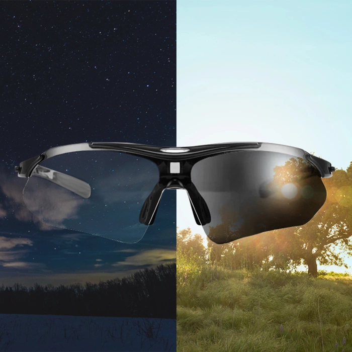 Lunettes de vélo photochromiques UV400 Rockbros 10143 noires