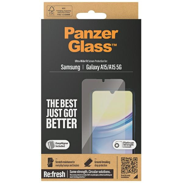 PanzerGlass Ultra-Wide Fit Samsung Galaxy A15 / A15 5G Screen Protection 7349