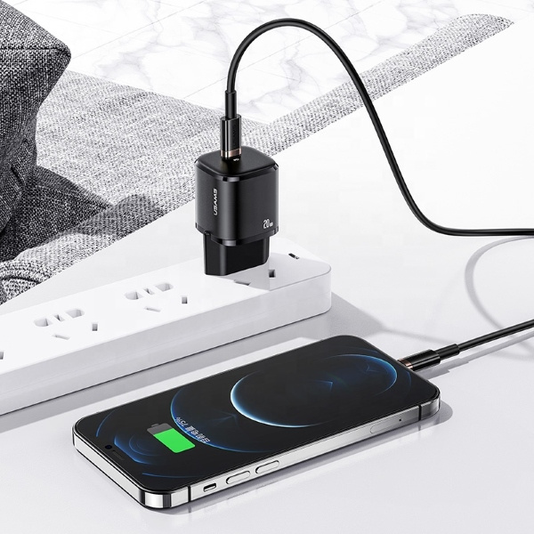 USAMS 1xUSB-C T36 Mini PD3.0 20W Schnellladegerät CC124TC02 US-CC124 Weiß