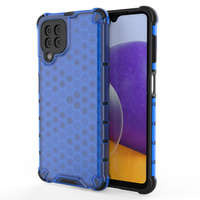 Honeycomb coque housse blindée avec cadre en gel Samsung Galaxy A22 4G bleu