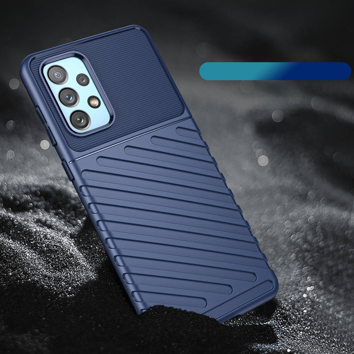 Thunder Case flexibilní pancéřovaný pouzdro kryt Samsung Galaxy A73 modrý
