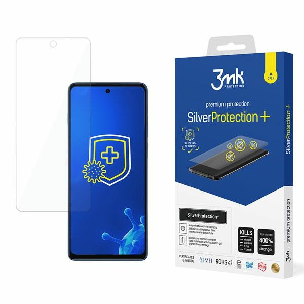 Screen Protector 3mk Motorola Moto G200 5G Silver Protect+ Screen Protector Antimicrobial Wet Mounted