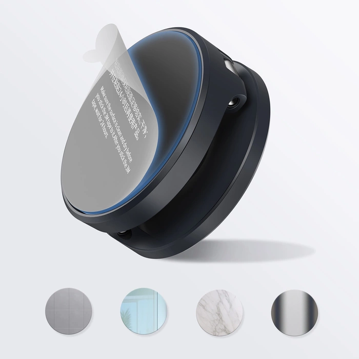 Magnetic Desktop Phone Stand Baseus MagPro self-adhesive (black)