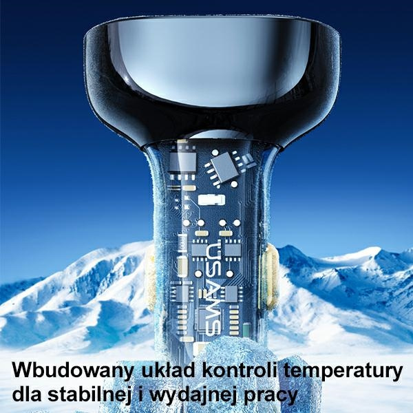 USAMS Charg. sam. 1xUSB-C 2xUSB-A 125W Schnellladung transparent blau CC158CC02 (US-CC158)