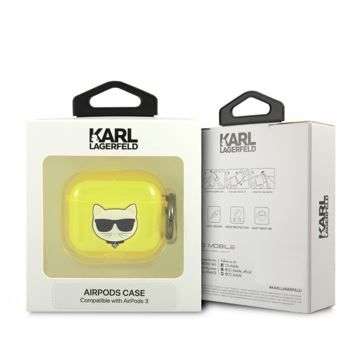 Case Karl Lagerfeld KLA3UCHFY AirPods 3 cover yellow / yellow Choupette