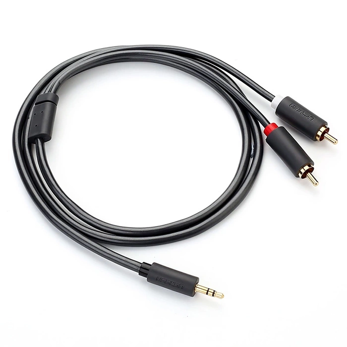 UGREEN AV102 2x RCA (Cinch) jack 3.5mm cable 2m (black)