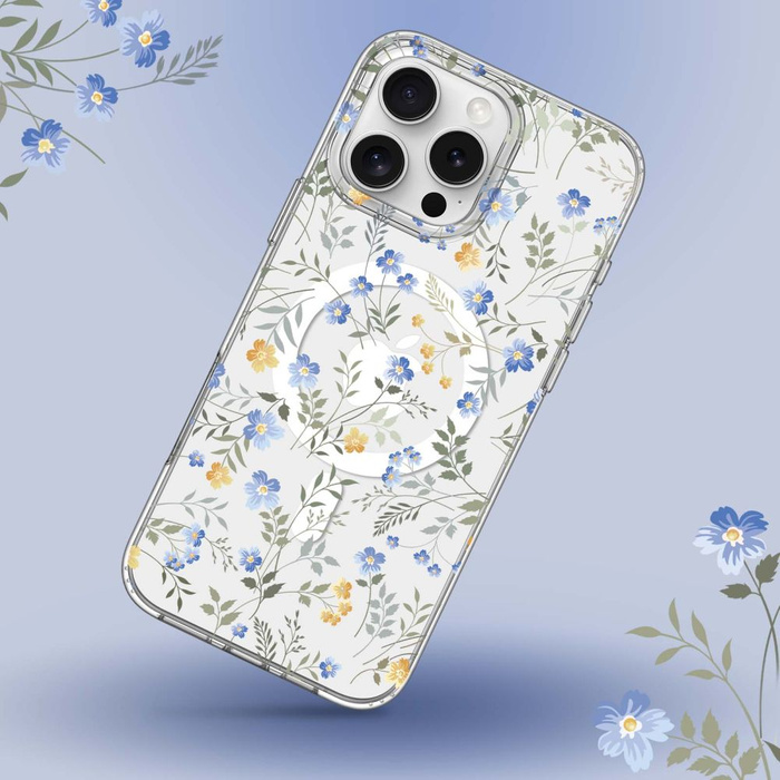 ETUI TECH-PROTECT MAGMOOD MAGSAFE IPHONE 16 PRO MAX SPRING FLOWERS