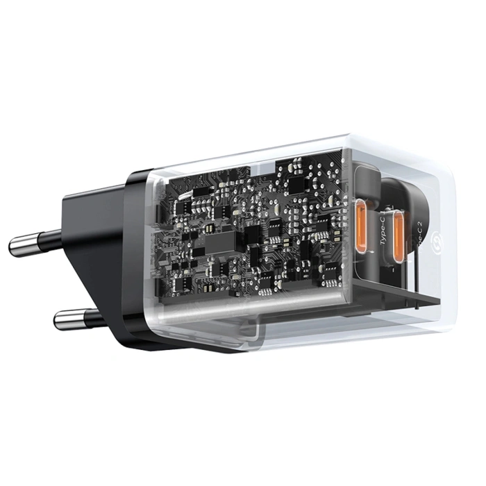 Ładowarka sieciowa Baseus GaN5 Pro 40W 2xUSB-C - czarna