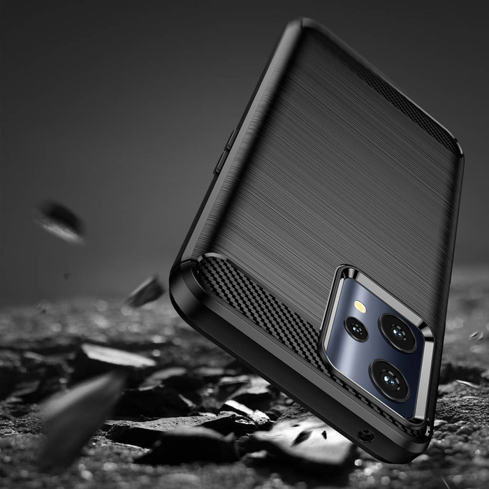 Karbon Case flexibilní pouzdro kryt Realme 9 Pro černý