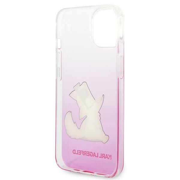 Hülle KARL LAGERFELD Apple iPhone 14 Plus Choupette Fun Pink Hartcase