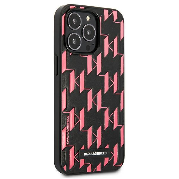 Karl Lagerfeld KLHCP13XMNMP1P iPhone 13 Pro Max 6.7" hartcase rosa/rosa Monogramm Plaque