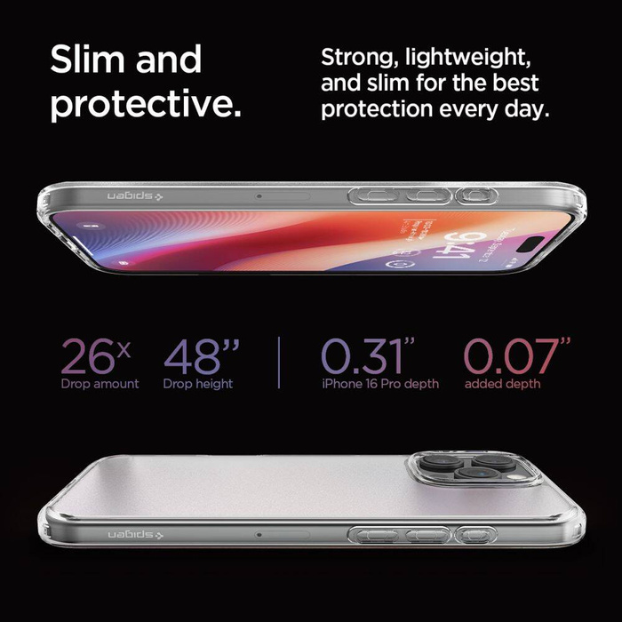SPIGEN ULTRA HYBRID IPHONE 16 PRO FROST CLEAR CASE