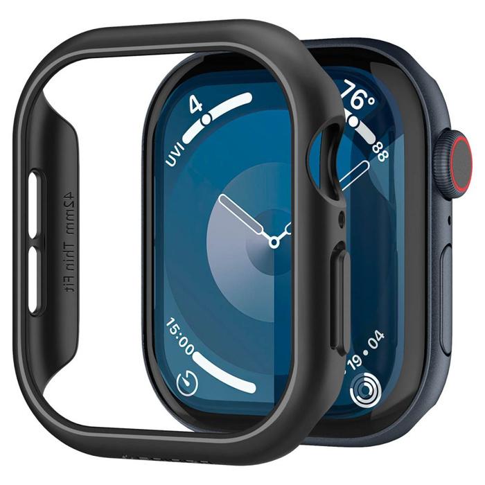 Funda Spigen Thin Fit Apple Watch 10 (42 MM) NEGRO