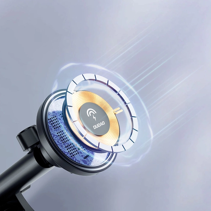 Dudao F12MAX+ magnetický držák kokpitu s indukční nabíječkou MagSafe - černý