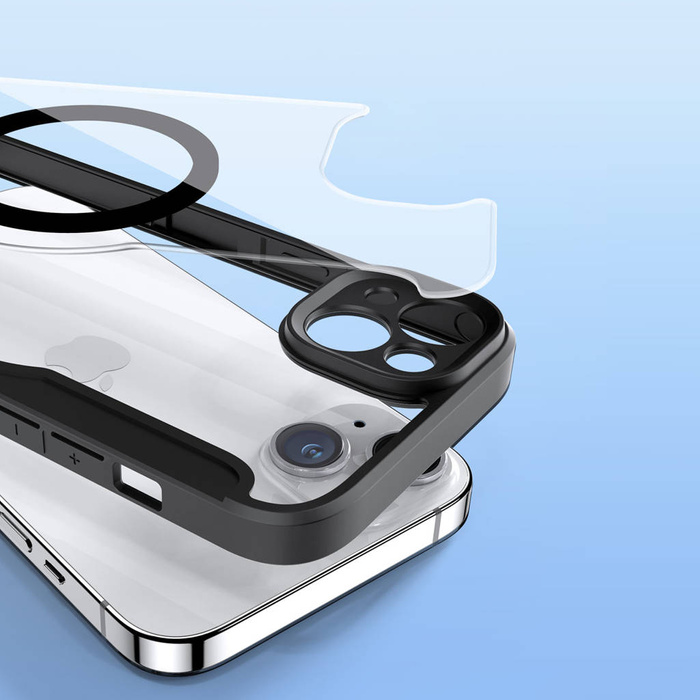 Dux Ducis Skin X Pro Coque iPhone 14 Plus Magnetic MagSafe Flip Case Noir