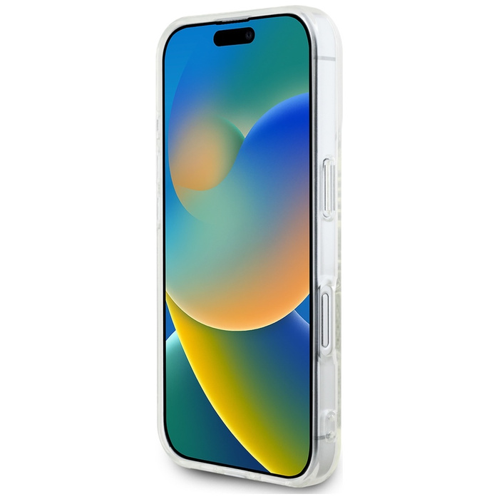 Etui Karl Lagerfeld IML Rhinestones Logo do iPhone 16 przezroczysty