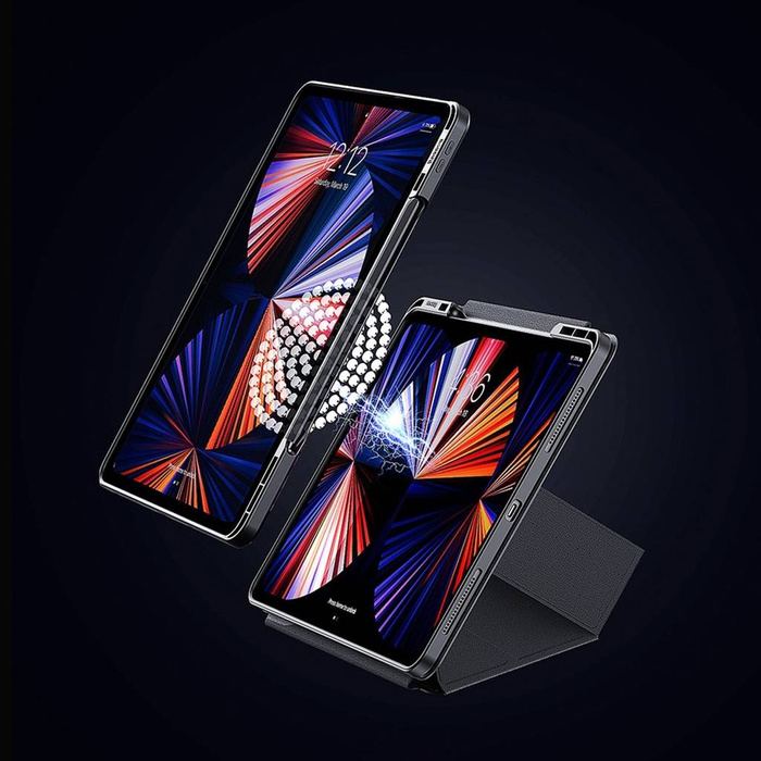 Baseus Safattach Y-type para iPad Pro 12.9" 2018/2020/2021 funda con soporte blanca (ARCX010102)