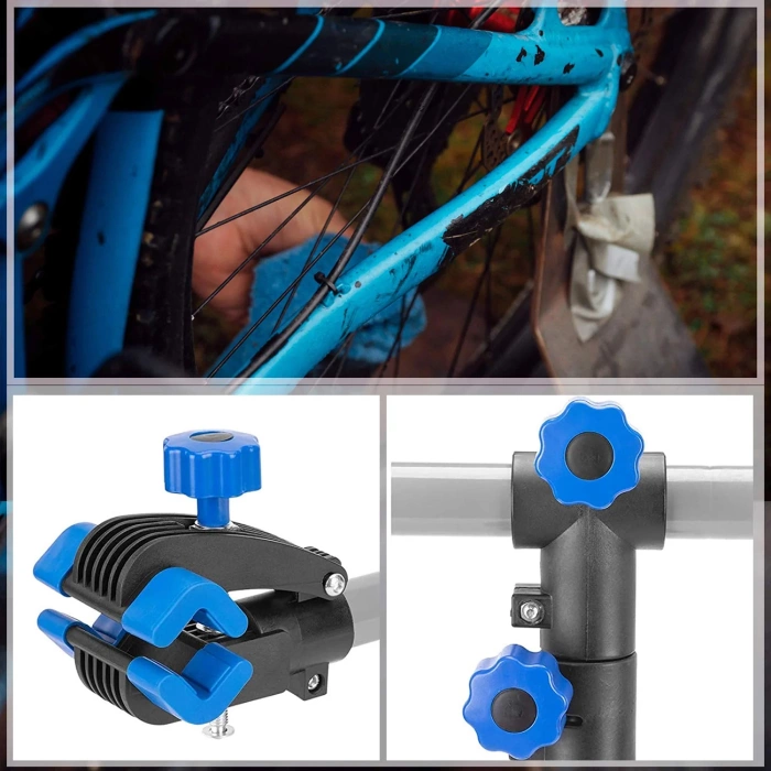 Rockbros MP-01 Tisch-Serviceständer für Fahrräder mit Knöpfen – schwarz