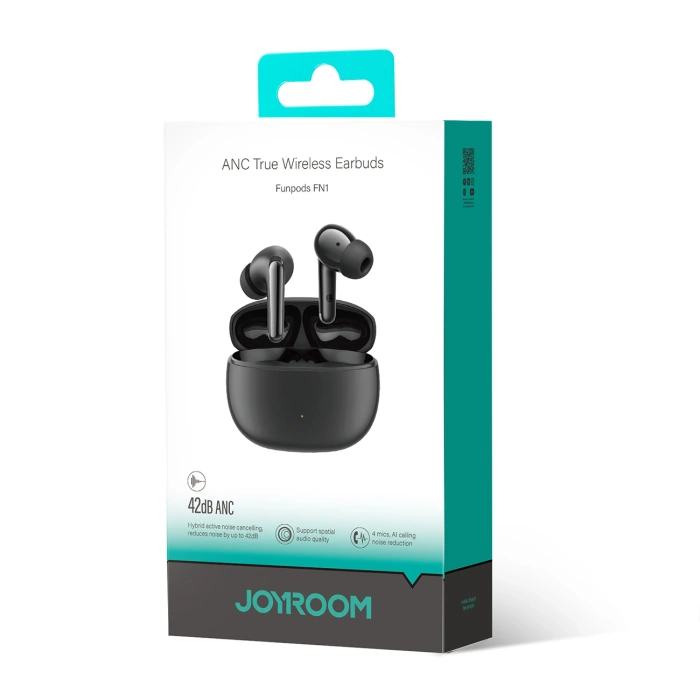 Joyroom Funpods JR-FN1 kabellose In-Ear-TWS Bluetooth 5.4 ANC ENC-Kopfhörer – Schwarz