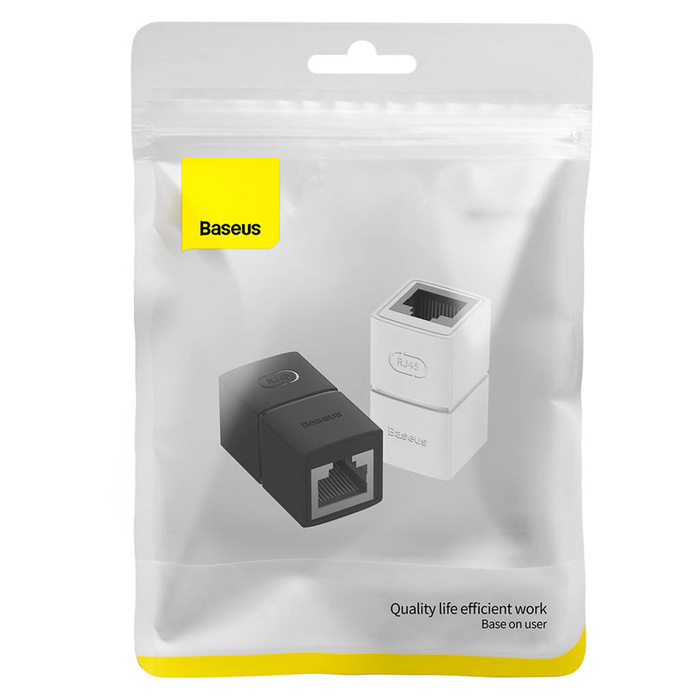 Conector de cable Ethernet Baseus AirJoy Series RJ-45 2 piezas - negro