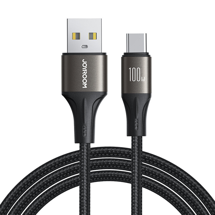 Rychlý přenosový kabel Joyroom Light-Speed ​​Series SA25-AC6 USB-A / USB-C 100 W 1,2 m – černý